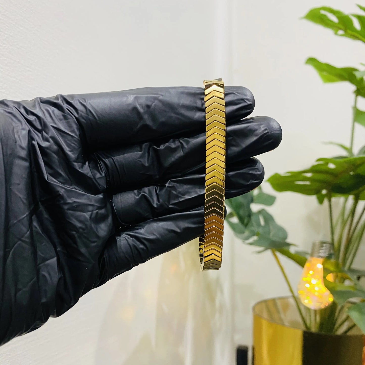 The Metallic Chevron Bracelet