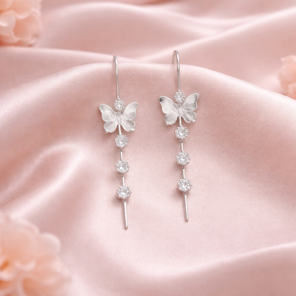 Butterfly Drop Earrings - Lightweight Drop Earrings